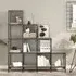 Belper 10-Shelf Bookcase - Grey, Engineered Wood