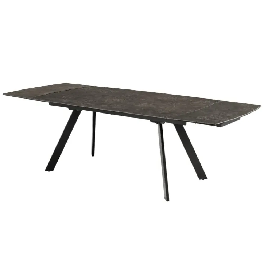 Belton Ceramic Extending Dining Table - Black