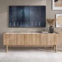 Belton TV Stand with 3 Doors - Riviera Oak