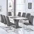 Beltran Extendable Dining Table with 8 Chairs - Cream