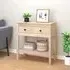 Belva Console Table with 2 Drawers - Natural, Pine Wood