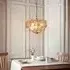 Bemidji 3 Light Textured Glass Pendant Light - Brushed Aged Brass