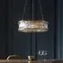 Bemidji Crystal Glass Chandelier Ceiling Light - Chrome