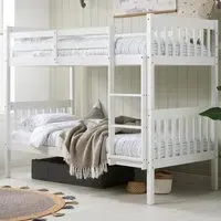 Bemidji Wooden Bunk Bed - White