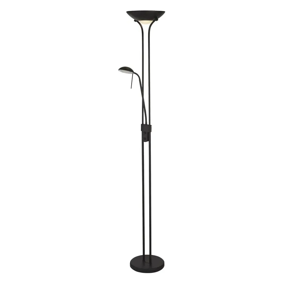 Bend Glass Mother And Child Floor Lamp - Black image