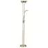 Bend Glass Mother And Child Floor Lamp - Satin Brass