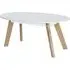Benecia Oval Coffee Table - White, MDF