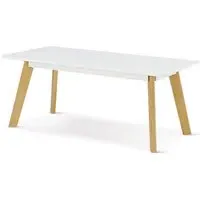 Benecia Rectangular Coffee Table - White, MDF