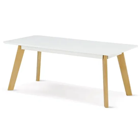 Benecia Rectangular Coffee Table - White, MDF