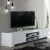Benetti TV Stand with 2 Doors - White, High Gloss
