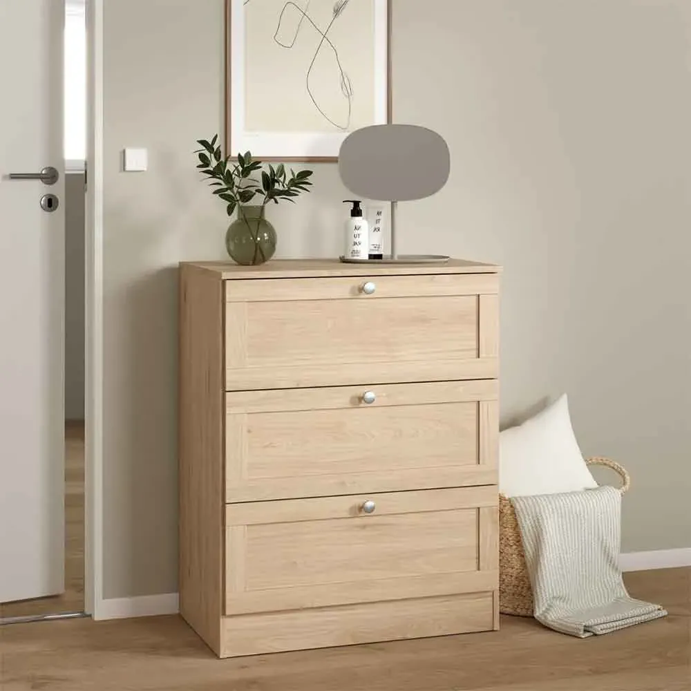Bensalem 3-Drawer Chest - Jackson Hickory, Wood Effect product