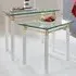 Benson Set of 2 Side Tables - White, Glass
