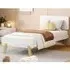 Benson Single Bed Frame - White, Wood