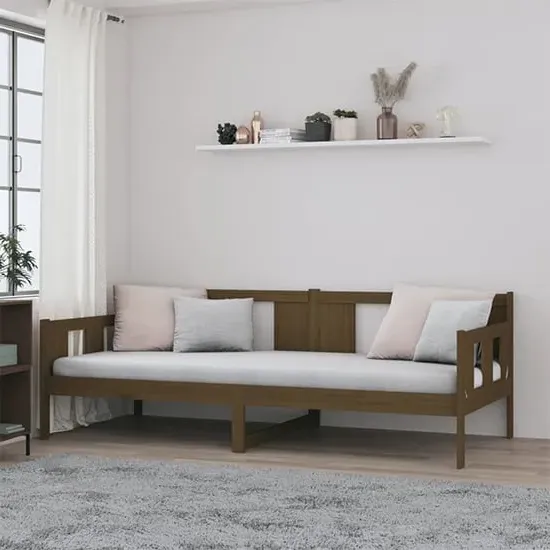 Bente Single Day Bed - Honey Brown, Pinewood