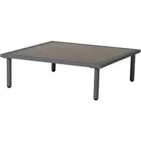 Beox Square Garden Side Table - Pebble Grey, Wood