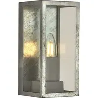Berea Glass Outdoor Wall Light - Silver
