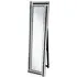Berit Free Standing Cheval Mirror - Black, Silver
