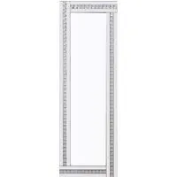 Berit Free Standing Cheval Mirror - Crystal, Silver