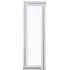 Berit Free Standing Cheval Mirror - Crystal, Silver