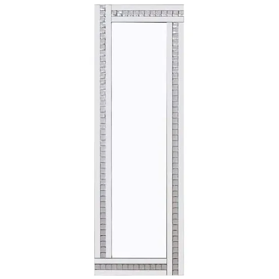 Berit Free Standing Cheval Mirror - Crystal, Silver