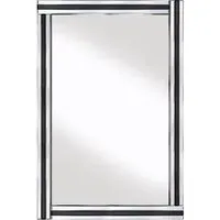 Berit Triple Bar Wall Mirror - Black, Silver