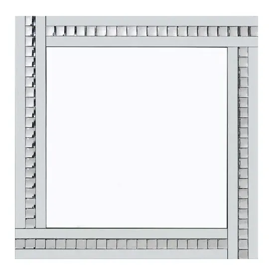 Berit Triple Bar Wall Mirror - Crystal, Silver image