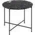 Berlin Large Round Side Table - Black, Marble
