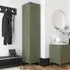 Berlin Tall Storage Cabinet - Green, Metal