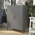 Berlin Tall Storage Cabinet - Grey, Metal