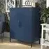Berlin Tall Storage Cabinet - Navy, Metal