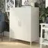 Berlin Tall Storage Cabinet - Taupe, Metal