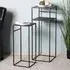 Bernalillo Nest of 2 Tables - Black, Metal