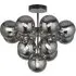 Berry 13 Lights Ceiling Pendant Light - Chrome, Smoked Glass