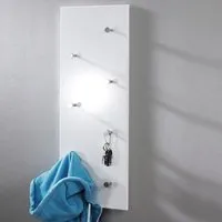 Berwyn Freestanding Coat Rack - White, Chrome alternate view