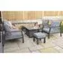 Bessie Glass Top Garden Sofa Dining Set with Gas Lift - Grey