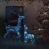 Bethany 160 LED Christmas Reindeer Family - Blue, Acrylic