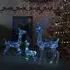 Bethany 300 LED Christmas Reindeer Family - Blue, Acrylic
