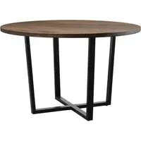 Bethany Large Dining Table - Rustic Smoked, Wood