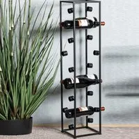 Bethany Metal Wine Rack - Black