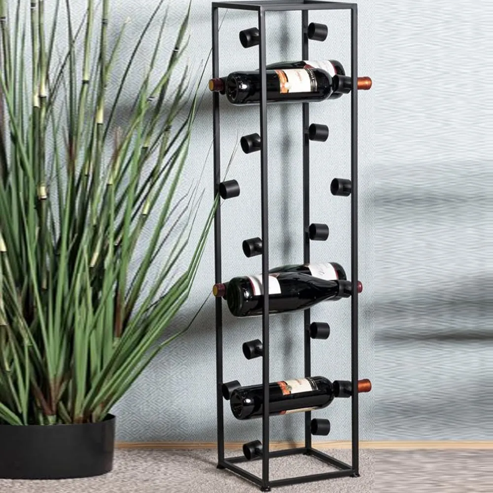 Bethany Metal Wine Rack - Black image