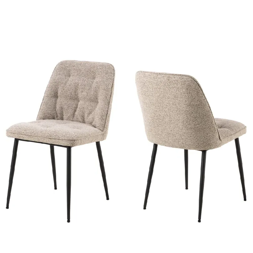 Bethel Dining Chairs, Set of 2 - Beige, Fabric product
