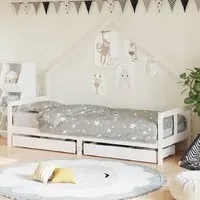 Bethel Single Daybed with Storage - White, Pine