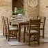 Bethesda Extendable Dining Set with 6 Chairs - Grey, Oak