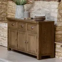 Bethesda Large Sideboard with 3 Doors 3 Drawers - Natural