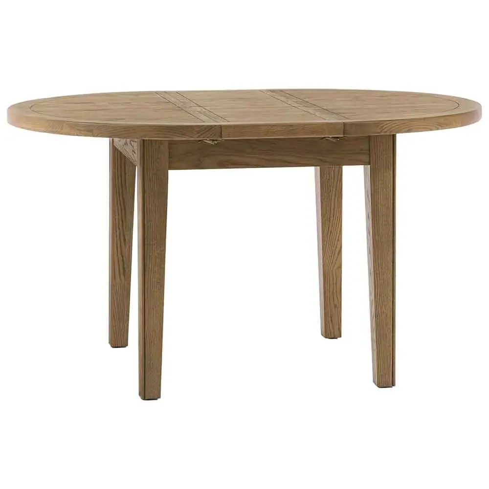 Bethesda Round Extendable Dining Table - Natural, Oak