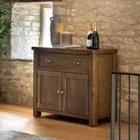 Bethesda Small Sideboard with 2 Doors 1 Drawer - Natural