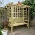 Betovan Large Garden Seating Shelter - Natural