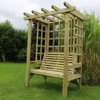Betovan Small Garden Seating Shelter - Natural