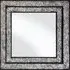 Betsy Square Wall Mirror - Black, Silver Mosaic