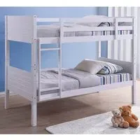 Beulac Single Bunk Bed - White, Pine